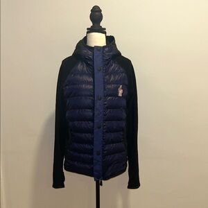 Moncler Women's Navy and Black Jacket